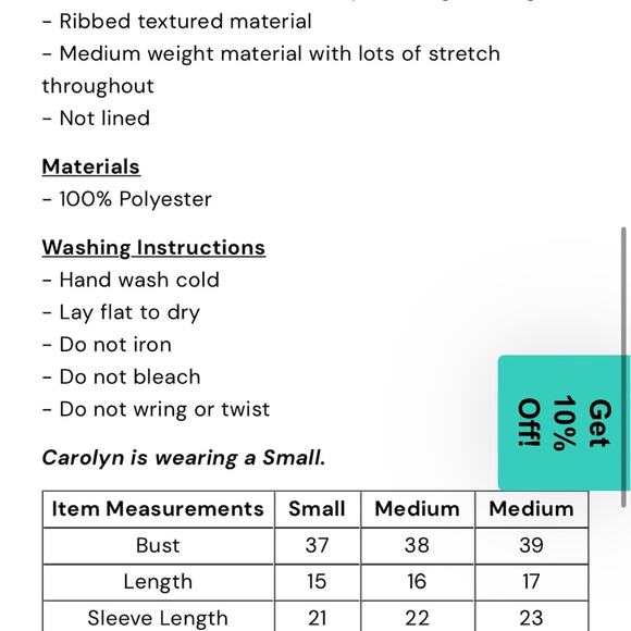 Hope’s Cropped Striped Knit Sweater Medium - Picture 4 of 4